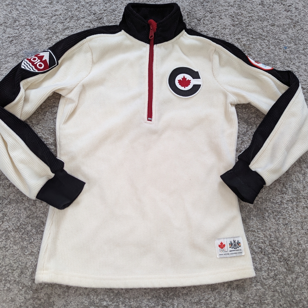 Cream and Black Kids Sweatshirt